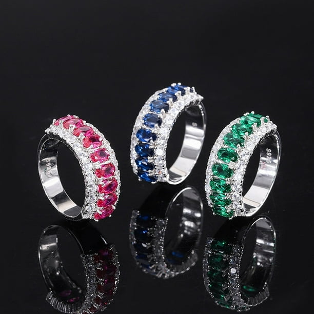 Bague en argent 925 émeraude russe, 1.259ct