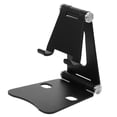 thumbnail image 1 of Folding Design Cell Phone Stand For Desk Optimal For Typing And Watching Videos Black 1Pack Adjustable Holder, 1 of 5