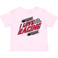 thumbnail image 3 of Inktastic I Love Racing with Tire Marks Boys or Girls Toddler T-Shirt, 3 of 5