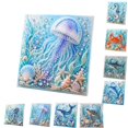 thumbnail image 2 of Ocean Theme Pearl Art DIY Kit, Premium Pearl Art Handmade Set, Vibrant Diamond Painting Kit with Sparkling Beads, Relaxing DIY Coastal Art for Home Decoration, Jellyfish, 2 of 8