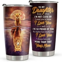 Gift for Daughter From Mom 20oz Stainless Steel Tumbler - I''m So Proud Of You - Graduation Gifts For Her From Mom - Birthday Gifts for Daughter - Insulated Cup Gifts For Daughter