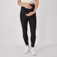 thumbnail image 6 of Hanes Maternity Women's Leak Protection 7/8 Leggings, 25" Inseam Black L, 6 of 12