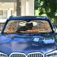 thumbnail image 4 of Qxltty Halloween Kitten Car Windshield Sunshades Foldable UV Rays Sun Visor Protector Keep Your Vehicle Cool 53×23.5in, 4 of 8