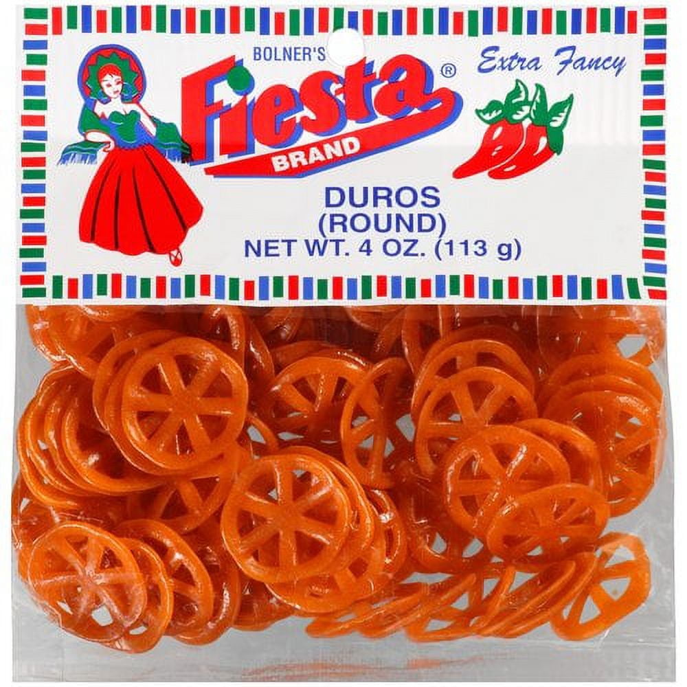 (4 pack) Fiesta Round Duros, 4 oz, Bolners Fiesta Products