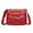 Red, variant on Heart Decor Crossbody Bag Solid Vintage PU Leather Shoulder Bag Versatile Women Pockets Purse With Buckle And Zipper Tote Bag for Medium Size Tote Bag for Women Tote Bags for Women Womens Small