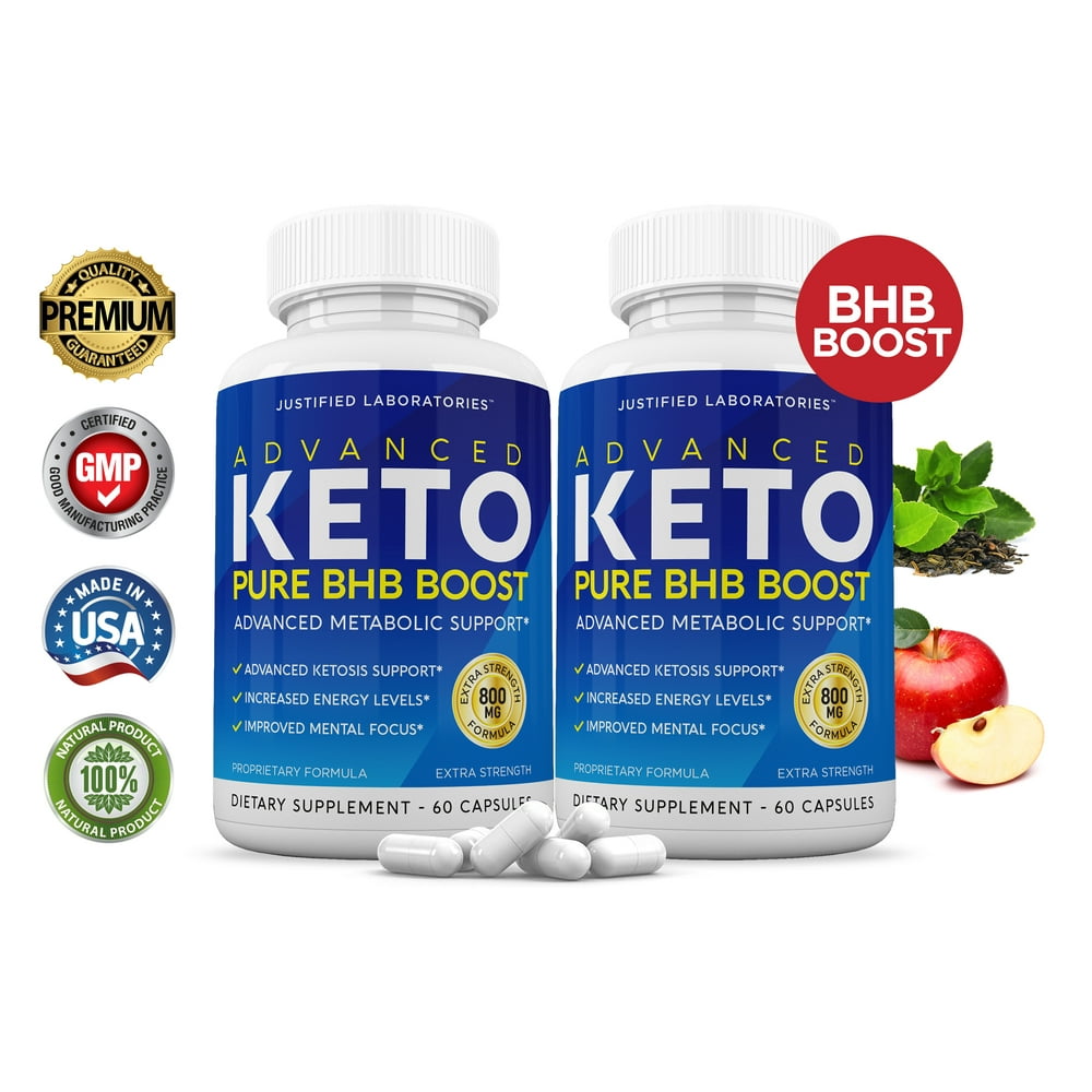 Advanced Keto Pure BHB Boost Pills Enhanced Real Ketogenic Supplement