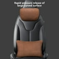 thumbnail image 4 of CxhicLuv Car Headrest, Auto Neck Pillow, Leather Velvet Ergonomic Neck Support, Car Comfort Accessories, Neck Fatigue Relief for Drivers, Long-Distance Travelers, Brown, 4 of 9