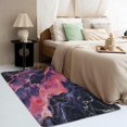 thumbnail image 4 of Black Pink Marble Rug, Abstract Marble Area Rug 4x6, Modern Marble Decor Rugs for Bedroom, Rugs Low Pile Washable Stain Resistant Easy Clean for Dining Room, Living Room Soft Carpet Decor ZX&-196, 4 of 7