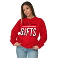 thumbnail image 3 of Christmas Tis The Season For Presents Unisex Plus Fleece Graphic Sweatshirt Brisco Brands 5X, 3 of 4