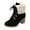 Z1-Black, variant on Drie Womens Boots Women's Retro Elastic Chelsea Ankle Boots Fashion Low Chunky Block Heel Pointed Toe Fall Heeled Booties Shoes Black,9.5