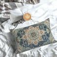 thumbnail image 5 of Boho Pillow Covers 12x20 Set of 2, Light Blue Beige Carpet Pattern Outdoor Decorative Throw Pillows Vintage Linen Ethnic Rustic Farmhouse Cushion Cases for Couch Sofa Decor, 5 of 5