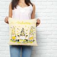 thumbnail image 3 of Throw Pillow Covers 18x18 Inch, Lemon Gnomes Decorative Pillow Cases for Couch Sofa Bed, Yellow Summer Botanical Fruit Leaves Cotton Linen Square Home Decor Pillowcases with Hidden Zipper, 3 of 7