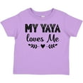 thumbnail image 3 of Inktastic My Yaya Loves Me Grandchild Girls Toddler T-Shirt, 3 of 5