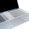 thumbnail image 1 of Protector de teclado Teraware para laptop de 15", silicona, cubre hasta 31 cm, transparente, 1 of 4