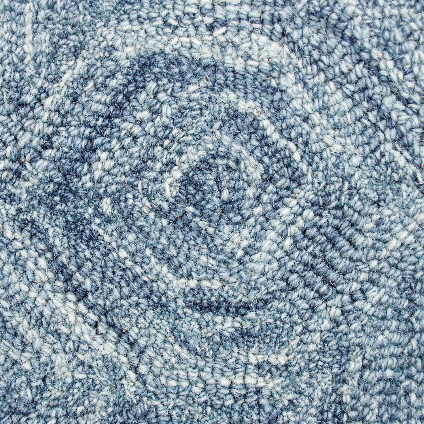 Ox Bay Bea Geometric Modern Hand-Tufted Wool Indoor Area Rug, Blue, 5' x 7'9"