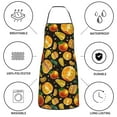 thumbnail image 6 of Easygdp Tangerine Apron Waterdrop Resistant with 2 Pockets,Oil Resistant Cooking Kitchen Chef Apron for Women Men, 6 of 7
