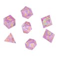 thumbnail image 3 of Dados de resina, juego de dados de dados RPG de dados de resina poliédrica de 7 piezas elegante y moderno, 3 of 8