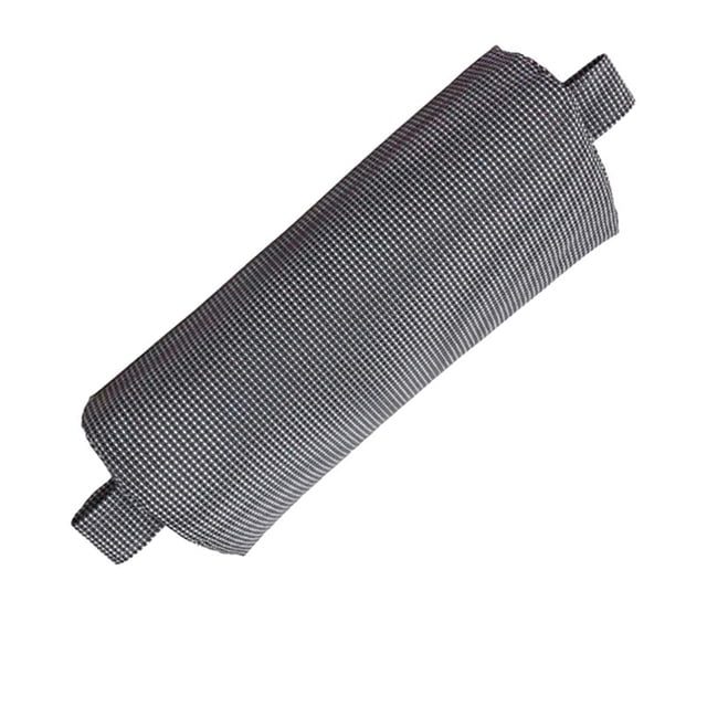 Matsuzay Cojín de cuello con banda reclinable, accesorios para reposacabezas de 35 a 6 cm, reposacabezas ajustable, rejilla gris para Decoración del hogar Blanco Gris