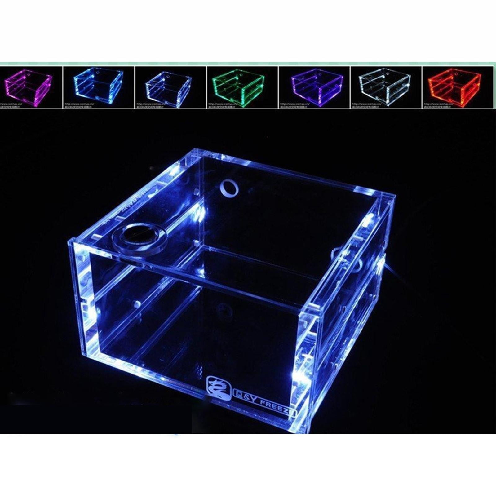 Wzmzjy Water Cooling Tank Dual Optical Drive 1.25L Watercooling Systems for PC Computer