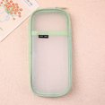 thumbnail image 4 of Large Capacity Mesh Pencil Case Bag, Double Layer Transparent Pen Pouch Organizer, Visible Stationery Storage for Office, Home, Travel, Daily, Gift Seasonal Use, 4 of 7