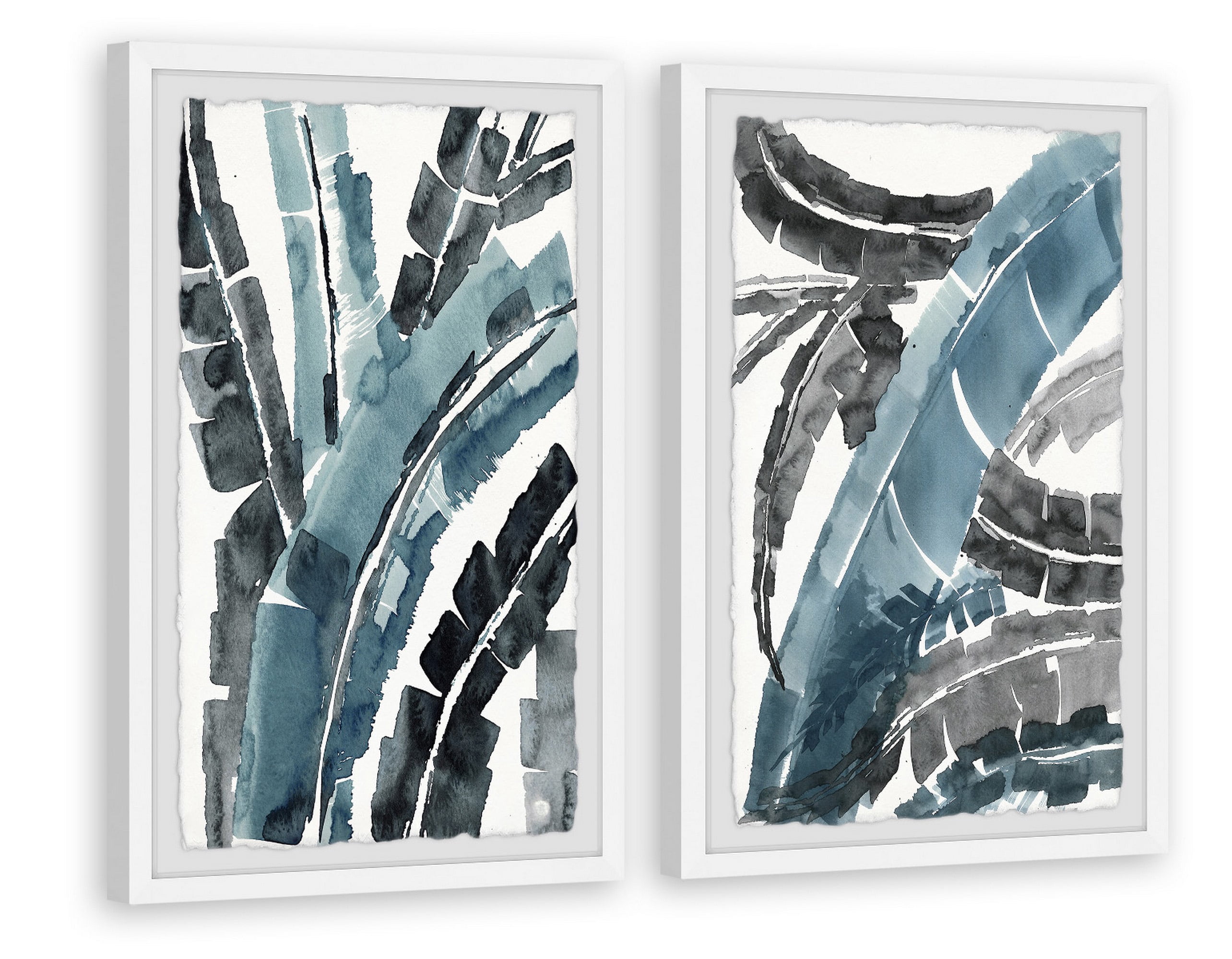 Marmont Hill Dramatic Palms Diptych, Art Prints, 16.00" x 1.50"