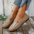 thumbnail image 6 of Women's Orthopedic Leather Loafers Slip On Flats Casual Comfort Walking Shoes Barefoot Feel Slip On Shoes Women Comfort Shoes for Women Anti-Slip Rubber Sole Orthopedic Shoes for Women Wide Width 40, 6 of 8