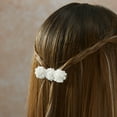 thumbnail image 6 of Offray accessories, white elegant flower with pearls accessor yard, 10 count, n yardlon, hand made, 1 package, 6 of 6