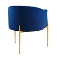 thumbnail image 5 of Modway Savour Tufted Performance Velvet Accent Chairs - Set of 2 in Navy, 5 of 9