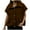 Brown, variant on Womens Vests Fashion Plus Size Fall Sleeveless Coat Zip Up Outerwear with Pockets(White S)