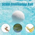 thumbnail image 3 of 4Pcs Reusable Scum Eliminating Sponge Balls, White Hot Tub Scum Eliminating Ball, Washable Floating Oil Absorbing Sponge Ball, Scum Balls for Hot Tub and Pool Maintenance, 3 of 5
