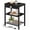 Black, variant on JIOABL Side Table with Charging Station, 3 Tier End Table with Adjustable Storage Shelves and USB Ports, Nightstand for Bedroom Living Room, Rustic Brown