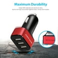thumbnail image 4 of KOCASO 3 Port USB Car Charger for Apple and Android Devices, 4 of 6