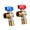 Red and blue, variant on High Flows Angle Valves 1/2inch Water Flows Control Valves Water Pipe Switches Hot/Cold Water Shut Off Valves Flows Restrictor
