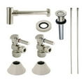 thumbnail image 3 of Kingston Brass CC43102DLVKB30 Modern Plumbing Sink Trim Kit with Bottle Trap and Drain, Polished Brass, 3 of 6