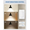 thumbnail image 4 of ELEGRP Smart Dimmer Light Switch, Single Pole/3 Way, 2.4GHz Wi-Fi Dimmer Switch Compatible with Alexa and Google Assistant, Needs Neutral Wire, No Hub Required, UL and FCC Listed, White 1 PC, 4 of 6