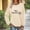 Khaki, variant on Women's Plus Size Fashionable Graphic Sweatshirts with Crewneck Long Sleeve Printed Loose Fit