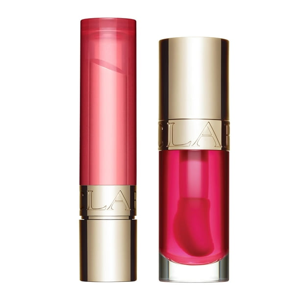 Paquete hidratante Clarins Lip Oil 04 y Lip Balm 02 Pitaya