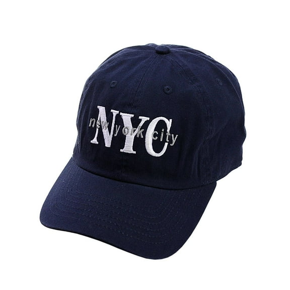 NYFASHION101 Unisex NYC New York City Embroidered Adjustable Low Profile Cap, NY02, Navy