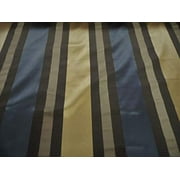 Yard Fabric Robert Allen Beacon Hill Articallo Midnight 100% Silk Stripe Drapery ZJ36