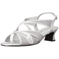 thumbnail image 1 of Sandalia con tacón Easy Street Tristen para mujer, plata satinada 7.5N, 1 of 1