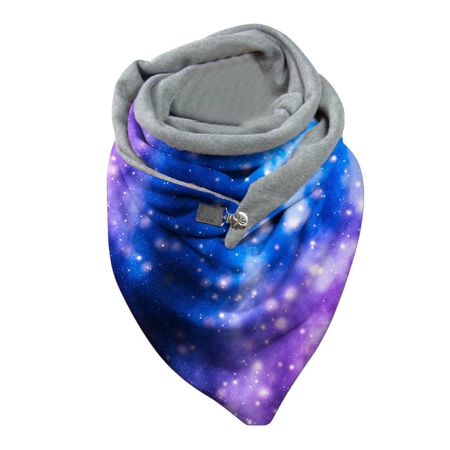 TISHITA Shawls Wrap Scarves Lamb Wool Lightweight Print Blanket for Wedding Restaurants gray blue