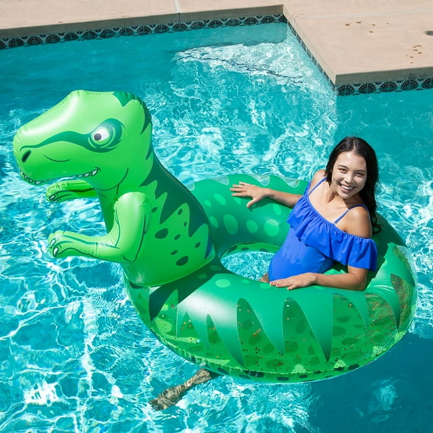 Inflatable TREX Pool Float with Matching Drink Holder MiniFloat