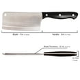 thumbnail image 3 of BergHOFF 7" Stainless Steel Cleaver With Three-Rivets Handle, 3 of 7