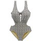 thumbnail image 1 of Cismea Una Pieza Traje de Baño para Mujer Sexy Cuello en V Profundo Traje de Baño Rojo Sólido（Negro / Blanco） Cismea bañador, 1 of 6