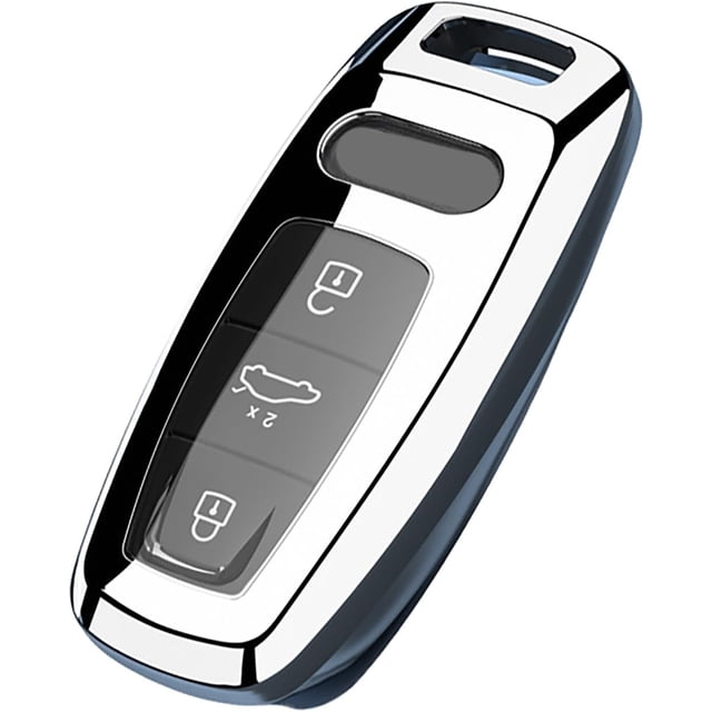 Key Fob Cover Compatible with Fit for Audi A4 A3 Q3 Q5 Q7 TT TTS RS3 S4 S3 A1 S6 RS4 RS6 Q2L ABS Smart Remote Key Case Keychain Case Holder Protector