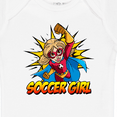 thumbnail image 4 of Inktastic Soccer Girl Superhero Girls Baby Bodysuit, 4 of 5