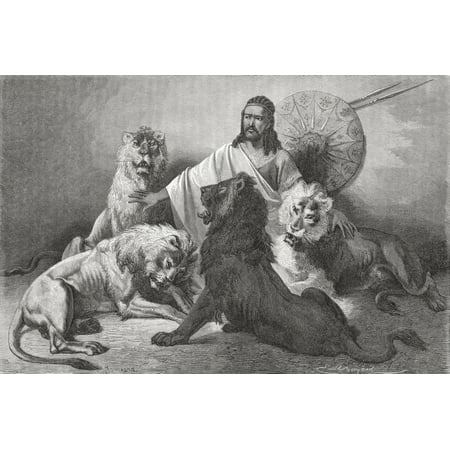 Tewodros Holding Audience Surrounded By Lions Tewodros Ii Baptized Theodore Ii C 1818 To 1868 Emperor Of Ethiopia From El Mundo En La Mano Published 1875