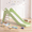 Light Green, variant on Freestanding Kids Slide, Toddler Slide Climber with Basketball Hoop & Ball, Children Indoor Outdoor Playground Toy