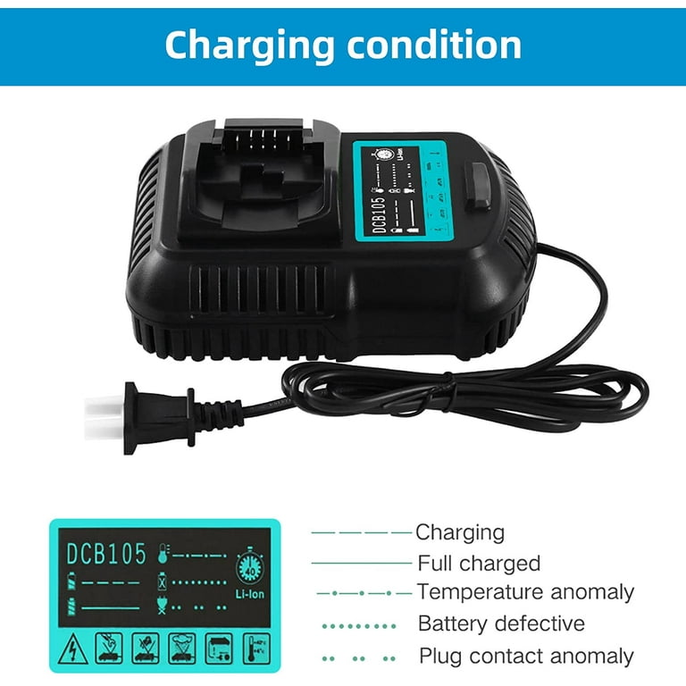 BLACK+DECKER 20V MAX Lithium Battery Charger, Compatible With 12V