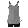 thumbnail image 4 of Weiqiqre Tankini Swimsuits Women Scoop Neck Ruched Blouson and Bottom 2 Piece Bathing Suits, 4 of 5